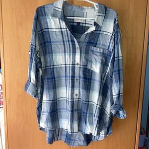 SALE 2/$15 Plaid Long Sleeve Top